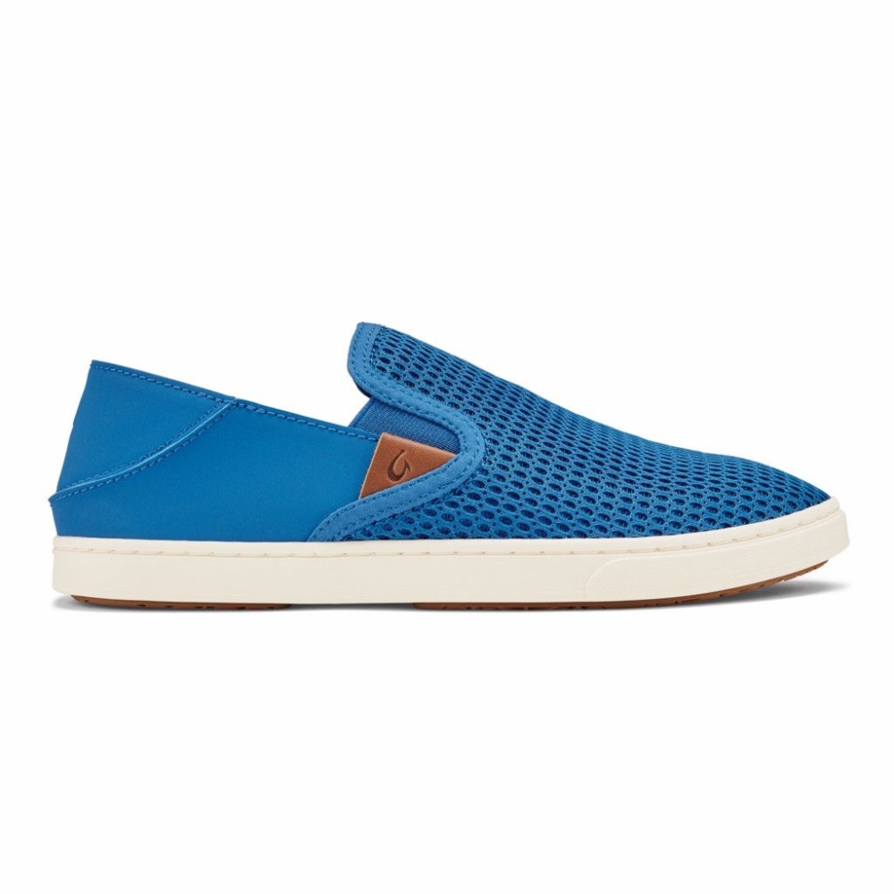 Blue Women's OluKai Pehuea Slip On Shoes | USA21876T