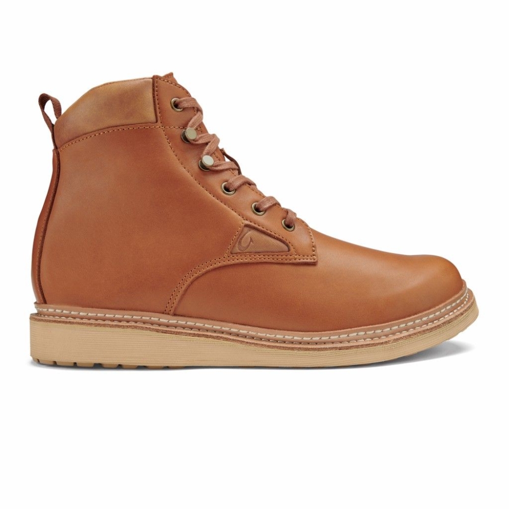 Brown Men's OluKai Kilakila Boots | USA13657P