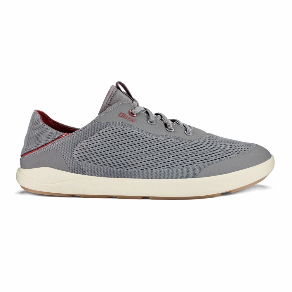 Grey Men's OluKai Moku Pae Sneakers | USA43917M